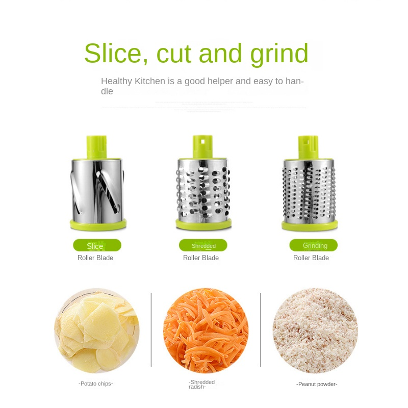 Dealsclub™ - 3-in-1 Rotary Drum Grater Kaddu Kash - Best Quality [FREE DELIVERY] Prime deals