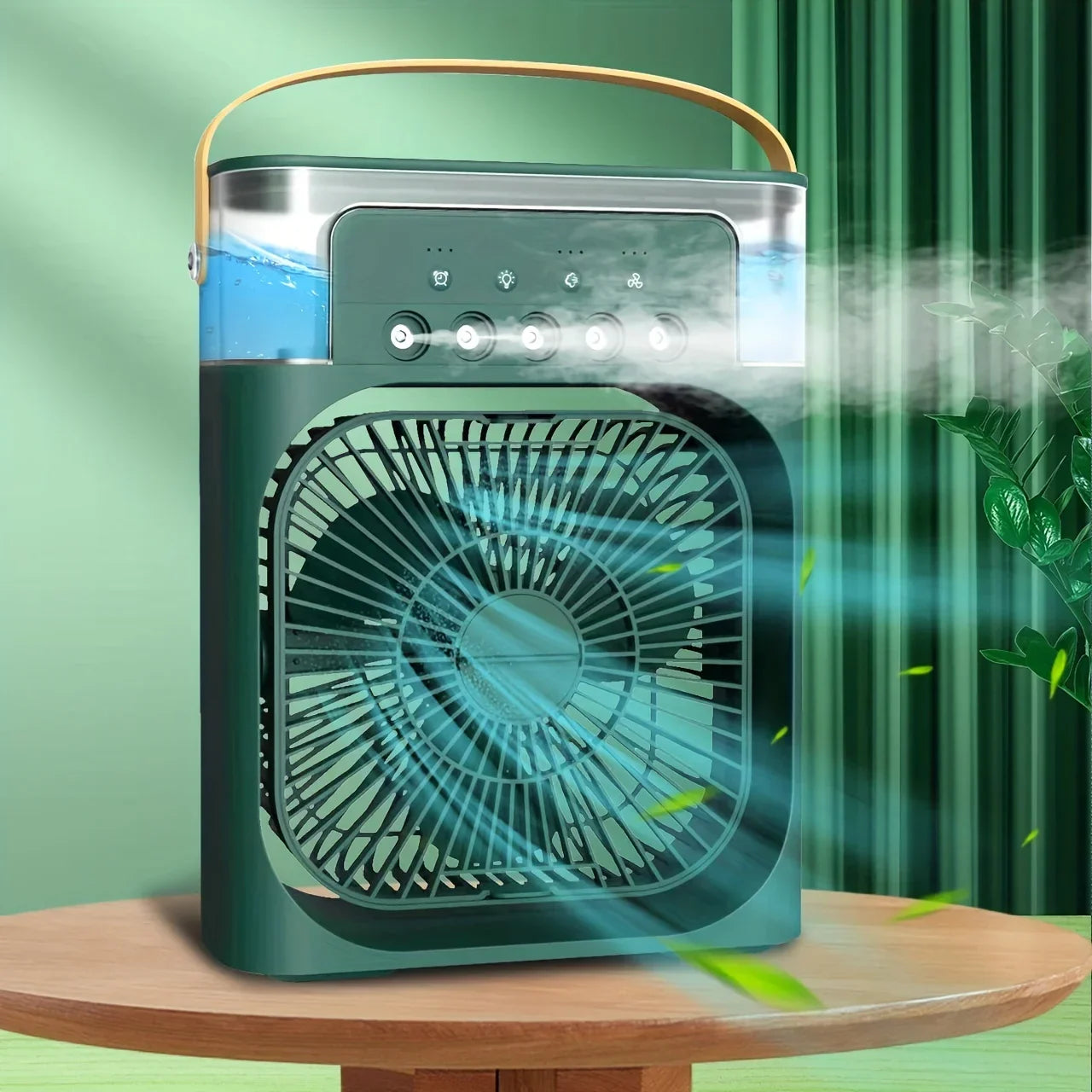 (FREE HOME DELIVERY) Portable Air Conditioner Fan With 3 Wind Speeds, Humidifier With LED Night Light Water Mist Fans Prime deals