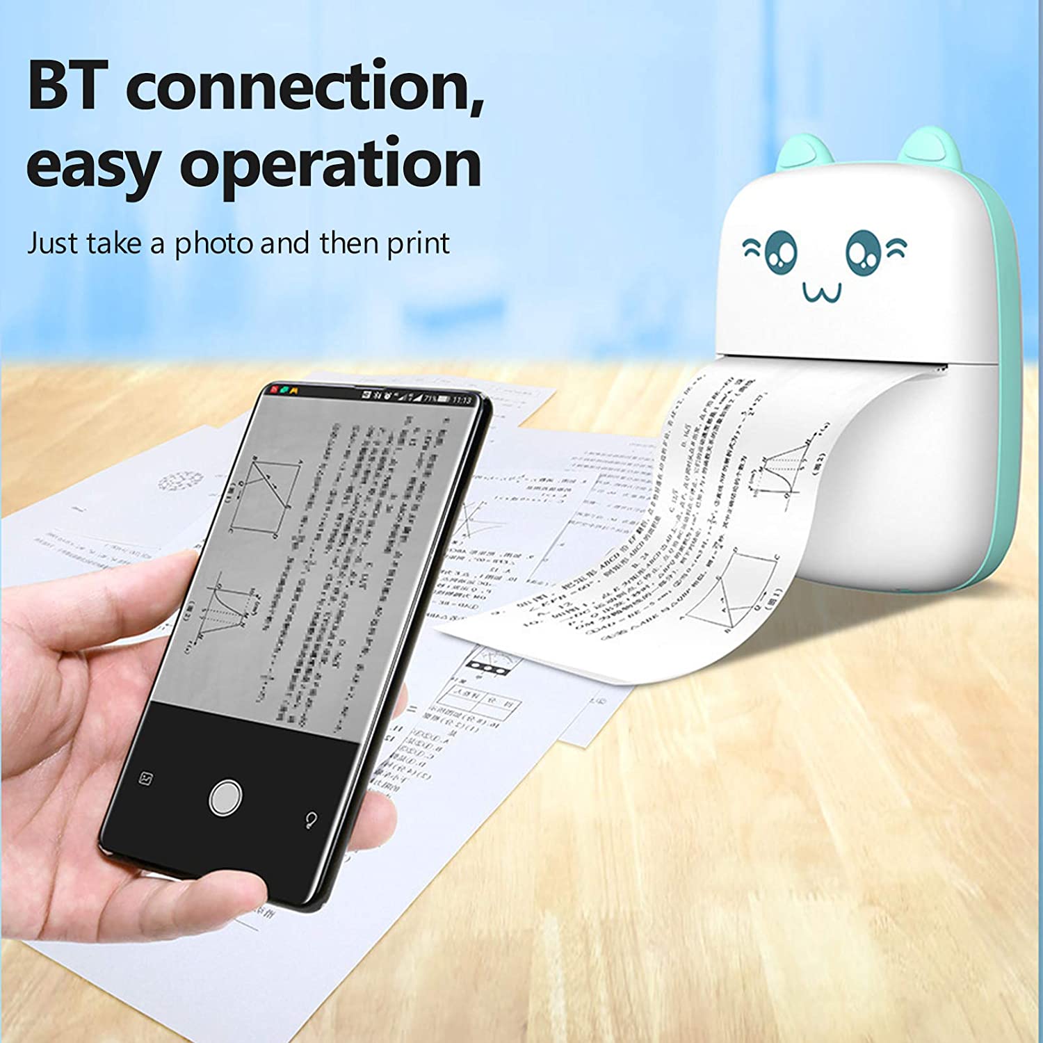 Portable Mini Pocket Printer BT Thermal Printer Prime Deals