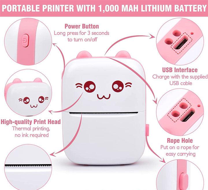 Portable Mini Pocket Printer BT Thermal Printer Prime Deals